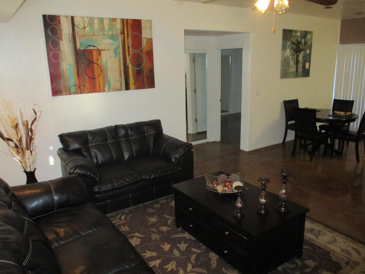 Living room and dining, open plan